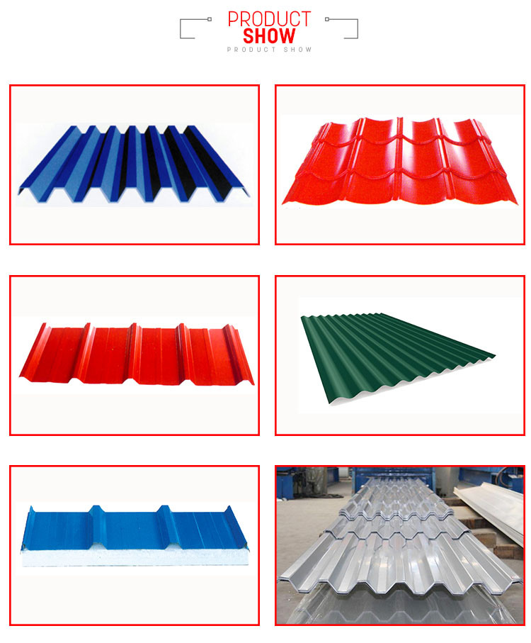 Láminas de plástico ondulado para cubertas de tamaños de chapa galvanizada