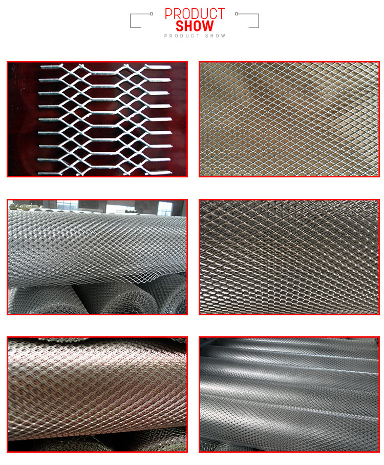 Security aluminium expanded mesh metal wire mesh