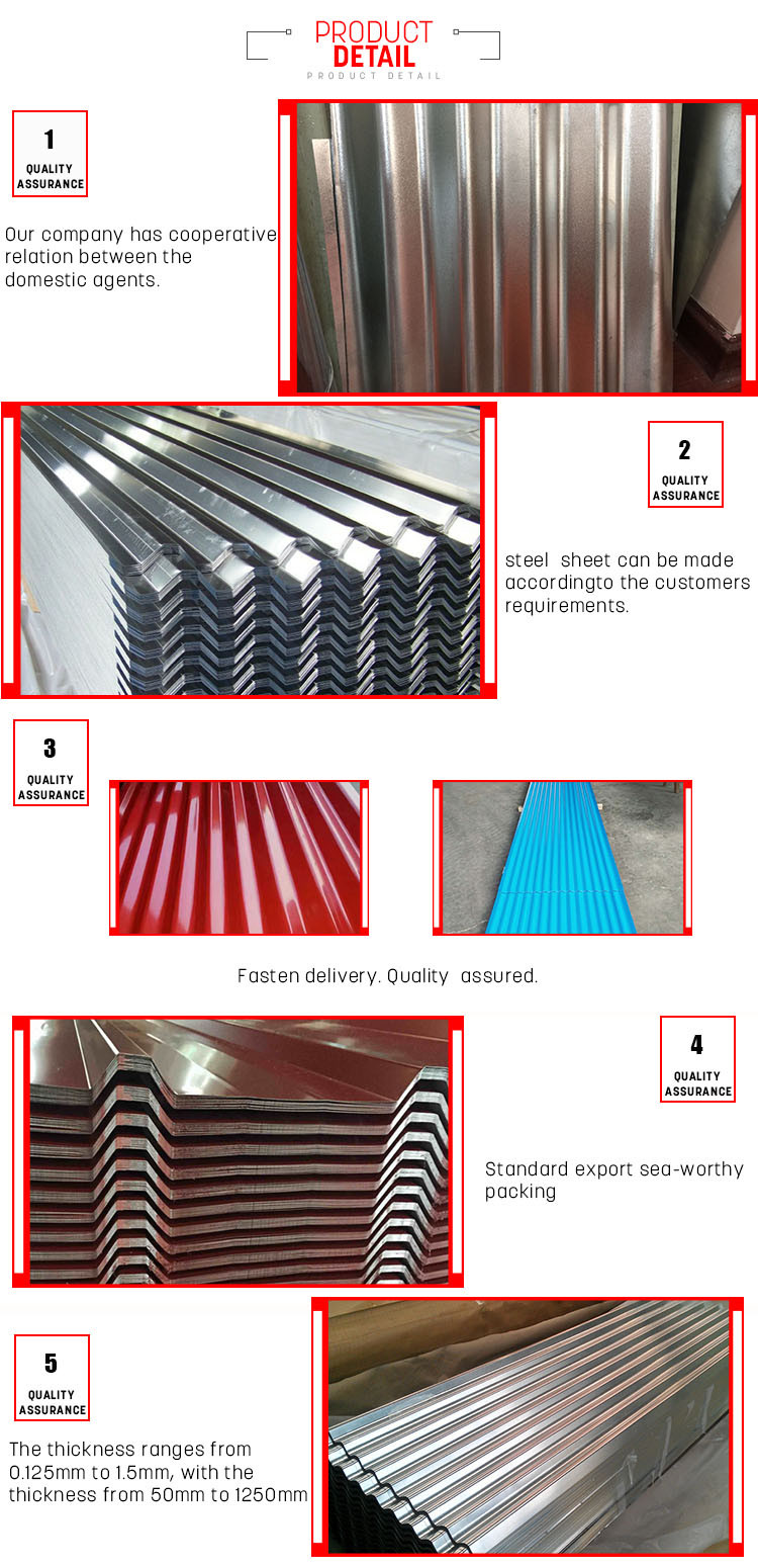 Metal and zinc aluminium galvanized roofing sheet